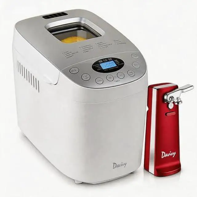 Main image of 3.5LB Bread Maker with gloves+ ABS-red Can Opener Combo Bundle