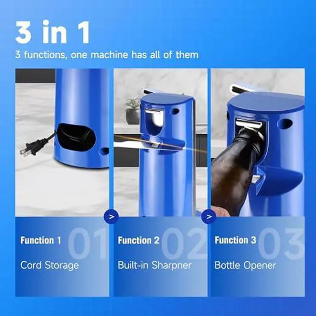 Alt view image 6 of 6 - 3.5LB Bread Maker+Stainless Steel-blue Can Opener Combo Bundle