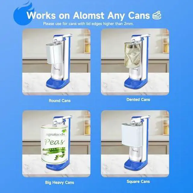 Alt view image 6 of 6 - 3.3LB Bread Maker+Stainless Steel-blue Can Opener Combo Bundle