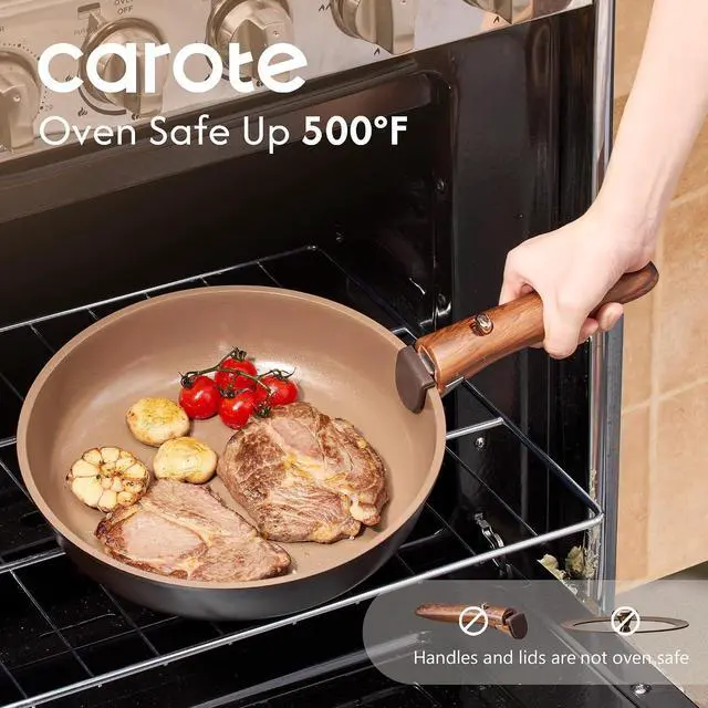 Alt view image 6 of 7 - 25pcs Ceramic Cookware Set, Pots and Pans Set with Detachable Handle