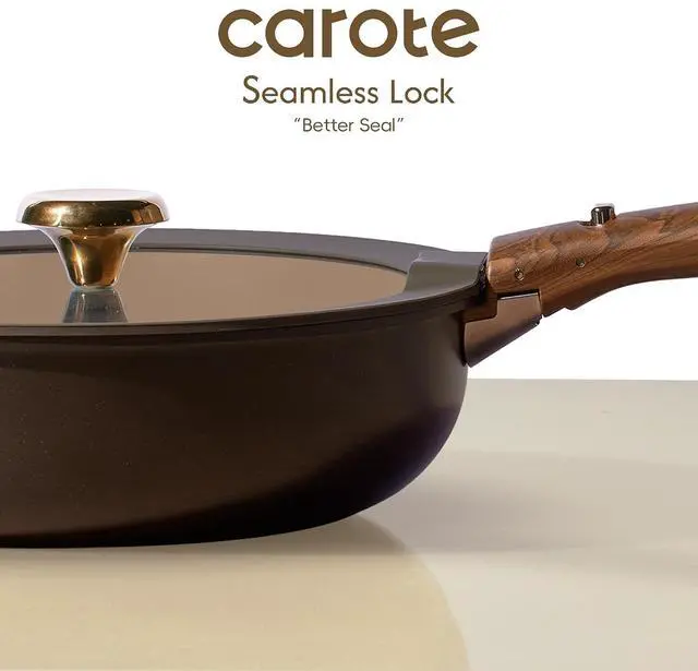 Alt view image 7 of 7 - 25pcs Ceramic Cookware Set, Pots and Pans Set with Detachable Handle