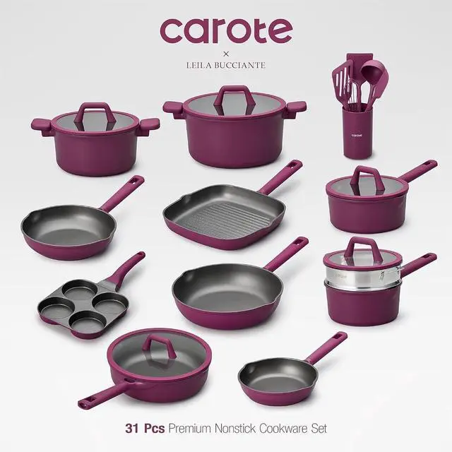 Alt view image 2 of 7 - 31pcs Pots and Pans Set, Nonstick Cookware Set