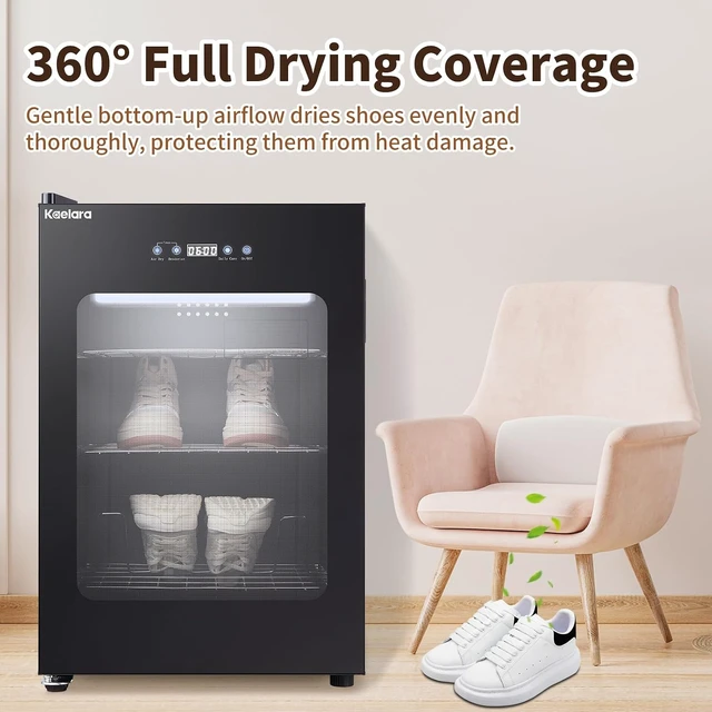 Alt view image 4 of 6 - Shoe Dryer for Sneakers, 400W Boot Dryer for Work Boots with Pull-out Detachable Rack, Shoe Warmer with 3 Drying Mode, Timer