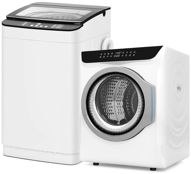 Main image of Portable Washer and Dryer Combo Set, 2.8 CU. FT. Portable Clothes Dryers with Boot Dryer, 28 lbs Fully Automatic Washing Machine, Compact Washer and Dryer for Apartment, RV, Dorm