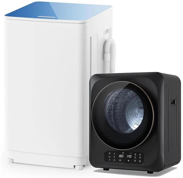 Main image of Portable Washer and Dryer Combo Set, 1.8 CU.FT Portable Clothes Dryers with Boot Dryer, 18 lbs Fully Automatic Washing Machine, 7 Wash Cycles, Compact Washer and Dryer for Apartment, RV, Dorm