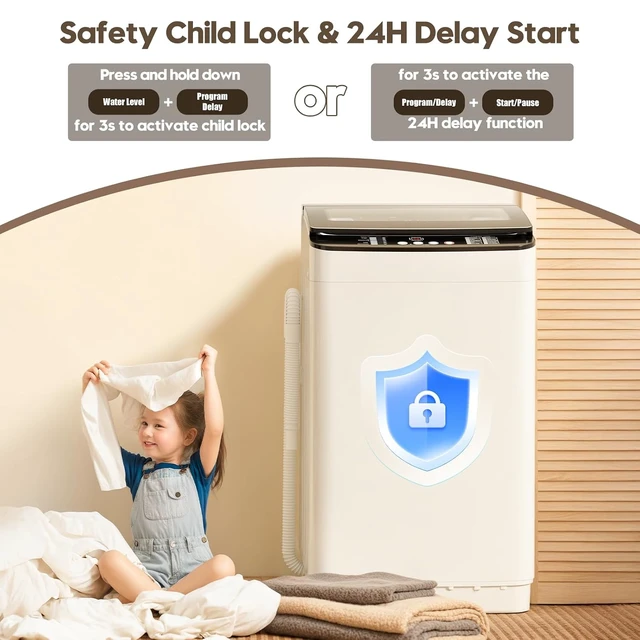 Alt view image 5 of 7 - 28 lbs Portable Washing Machine, Fully Automatic Portable Washer