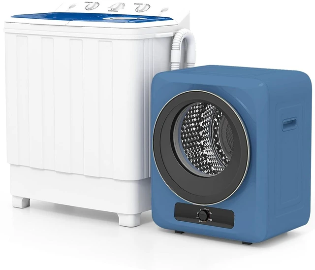Main image of Portable Washer and Dryer Combo, 28 Lbs Twin Tub Washing Machine, 1.5 Cu.Ft Compact Clothes Dryer, Portable Washing Machine and Dryer Set for Laundry Apartment, RV, Dorm, Blue