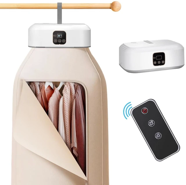 Main image of Portable Clothes Dryer - Mini Laundry Dryers with Remote Control - Small Compact Foldable Electric Drying Machine with Dry Bag for Travel RV Home & Apartment