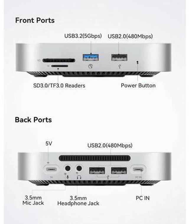 Alt view image 2 of 7 - MiniMate SE Mac mini M4 512GB Storage & Docking Station, External SATA SSD (Non-Removable) 5Gbps(480MB/s), USB A*4, USB-C, SD/TF 3.0, 3.5mm Audio, Includes 2 Cables M4SE