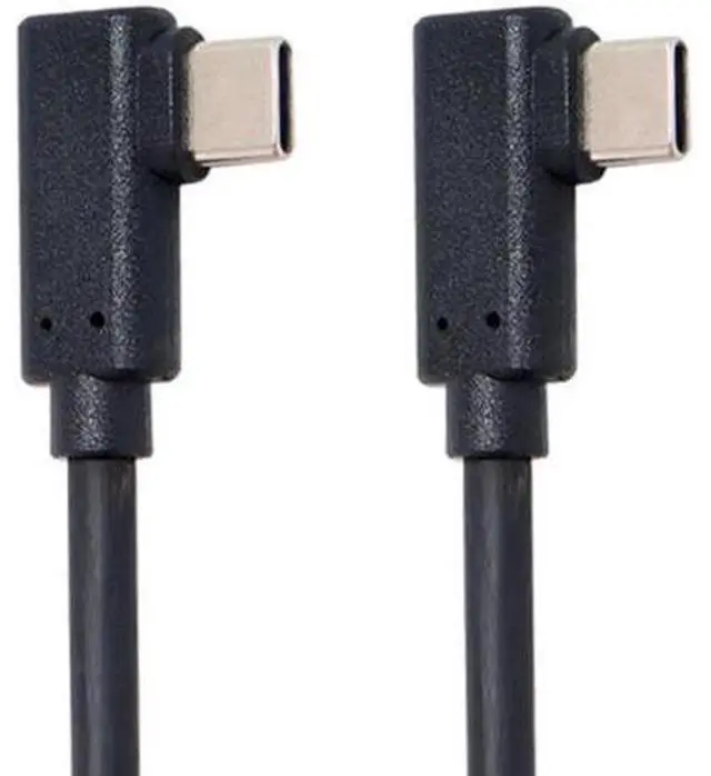 Alt view image 4 of 7 - USB-C Type-C to Type-C Cable Gen2 10Gbps 65W Dual 90 Degree Left Right Angled Type