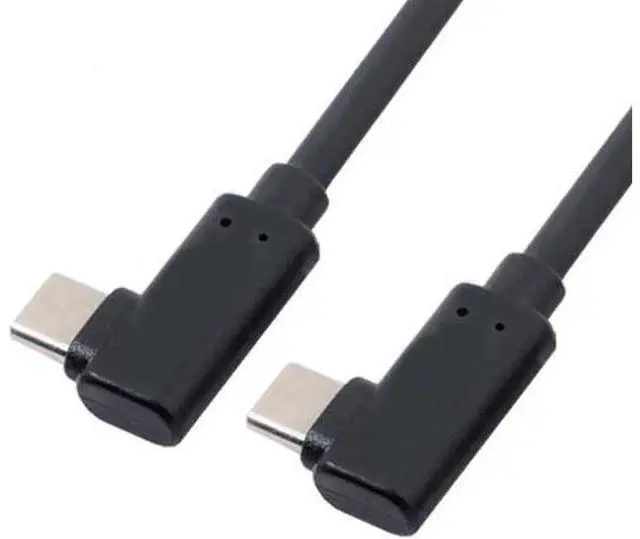 Alt view image 7 of 7 - USB-C Type-C to Type-C Cable Gen2 10Gbps 65W Dual 90 Degree Left Right Angled Type