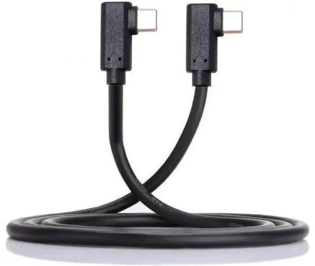 Alt view image 6 of 7 - USB-C Type-C to Type-C Cable Gen2 10Gbps 65W Dual 90 Degree Left Right Angled Type