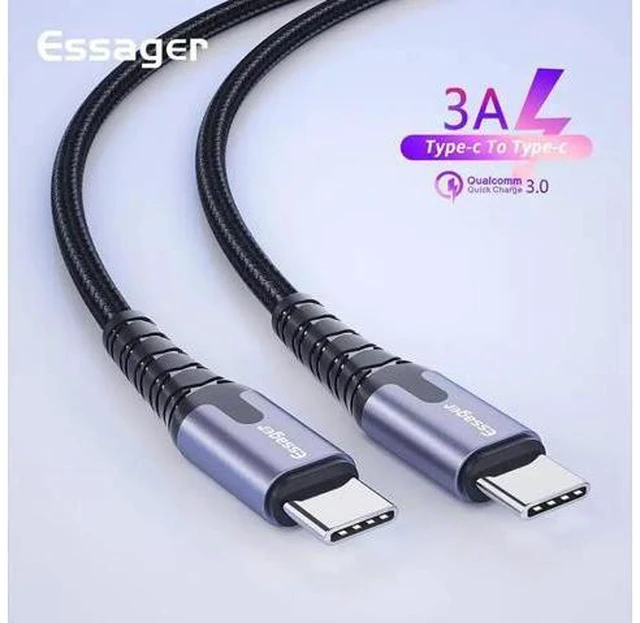 Main image of Type-c PD2.0 dual Type-c fast charge Fast Charging Cable USB Type C Cable For Redmi Note 7 8 10