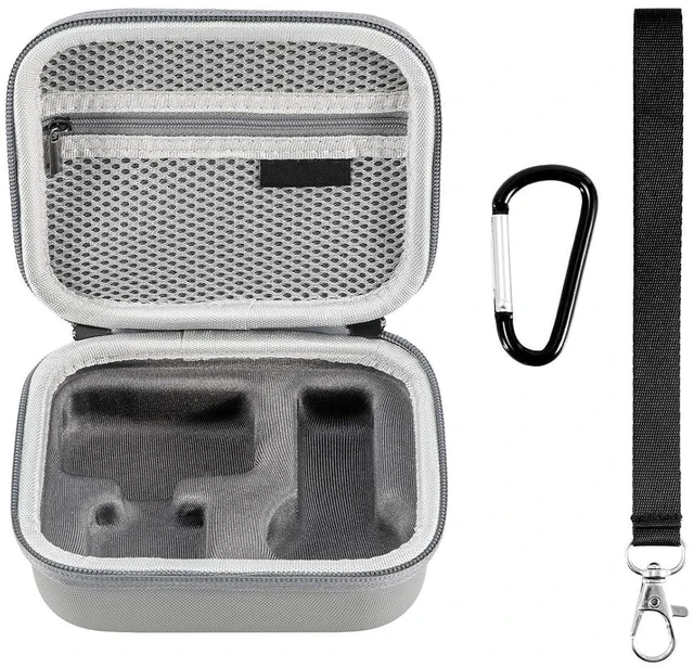 Main image of Camera Protective Bag, Lightweight Travel Case with Mesh and Hard Shell Design for Camera Body, Accessories, and Cables, Dual Layer Interior