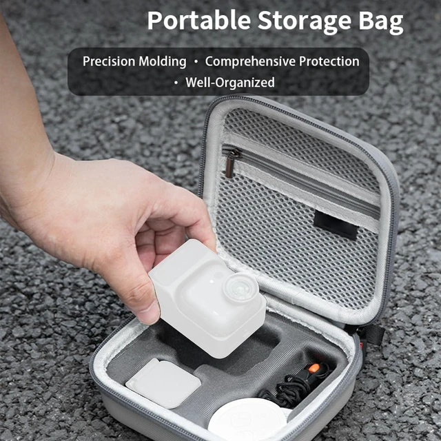 Alt view image 3 of 7 - Camera Protective Bag, Lightweight Travel Case with Mesh and Hard Shell Design for Camera Body, Accessories, and Cables, Dual Layer Interior