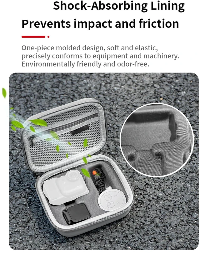 Alt view image 4 of 7 - Camera Protective Bag, Lightweight Travel Case with Mesh and Hard Shell Design for Camera Body, Accessories, and Cables, Dual Layer Interior