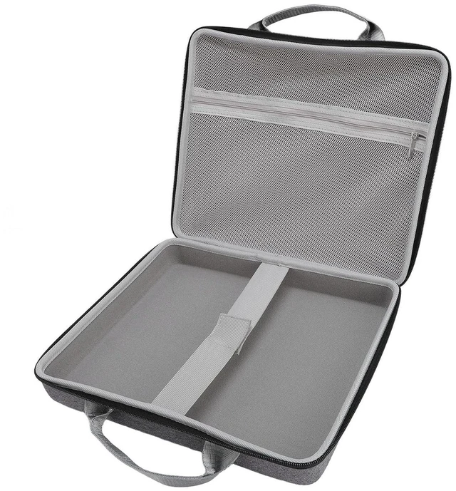 Alt view image 6 of 7 - Hard Shell Case for Mini Dish Kit, Scratch Proof Portable Storage Bag for Mount Pipe Adapter Power Cable, Nylon Ergonomic Handle & Double Zipper