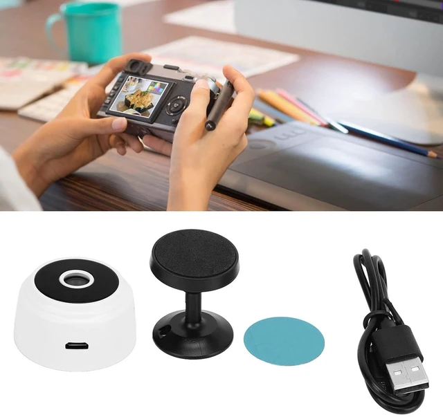 Alt view image 2 of 7 - Mini Camera, 1080P Security Camera with Night Mode Motion Detection, Magnetic Sports Camera with Built in Battery, for Pet Baby Elderly Nanny Outdoor (White)