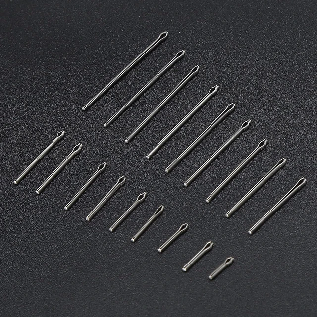 Alt view image 5 of 7 - 360Pcs Watch Pins Stainless Steel Watchband Link Cotter Spring Bar Repairing Kit with 18 Sizes, Transparent Storage Box, Professional Watch Repair Tools