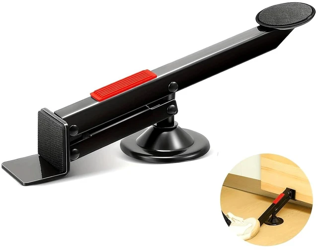 Main image of Door and Board Lifter, 360° Swivel Type Door Lifter Installation Tool, Supports up to 75kg / 165.3lb Load Bearing, Handsfree Door Foot Panel Lifter for Carpenters