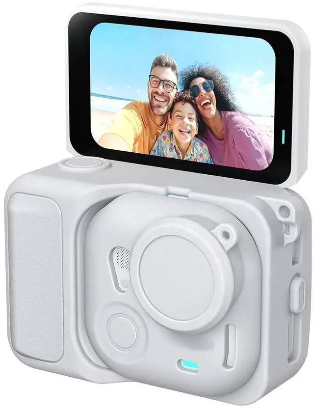 Alt view image 2 of 7 - Silicone Protective Case with Lens Cap & Lanyard, Shockproof AntiScratch Full Body Cover, AntiSlip Dust Proof Camera Case for Ultra Accessories (Gray)