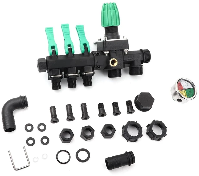 Alt view image 6 of 7 - Agricultural Sprayer Control Valve,3 Way Water Control Valve,3 Way Water Splitter,Sprayer Control Valve, and Resistant,Applicable Fields:, Animal Husbandry and