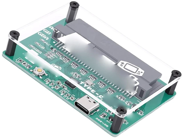 Alt view image 4 of 6 - Game Card Reader Burner Gameboy GB GBA ROM Backup Tool with USB C Cable for Gameboy Color Advance Cartridges
