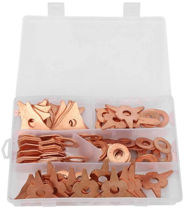 Main image of 110pcs Dent Pulling Puller Rings,Triangle OT Round for Automotive Sheet Metal Welding Repair Tool Set, Triangular/New Triangular/Round Soldering/Ordinary/Thickened OT Piece