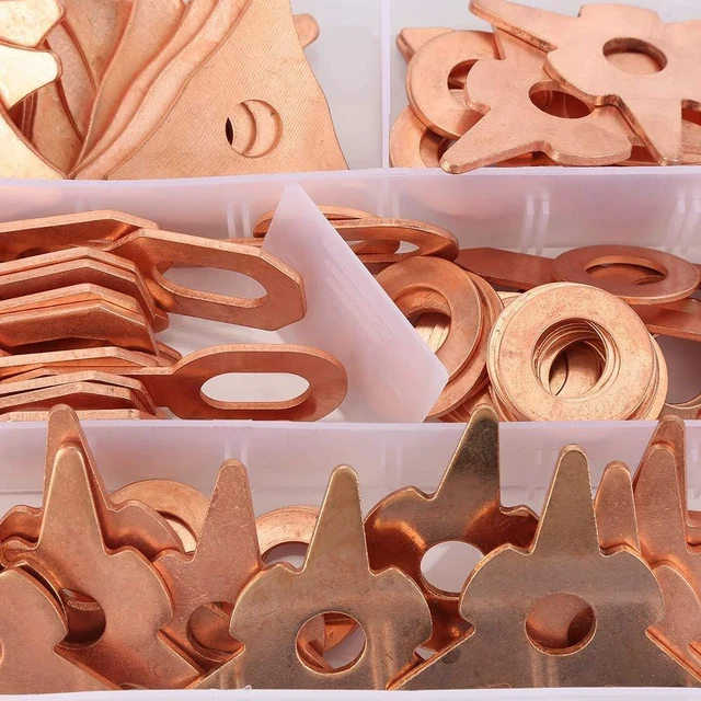 Alt view image 3 of 7 - 110pcs Dent Pulling Puller Rings,Triangle OT Round for Automotive Sheet Metal Welding Repair Tool Set, Triangular/New Triangular/Round Soldering/Ordinary/Thickened OT Piece
