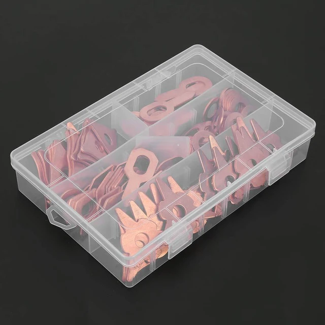 Alt view image 5 of 7 - 110pcs Dent Pulling Puller Rings,Triangle OT Round for Automotive Sheet Metal Welding Repair Tool Set, Triangular/New Triangular/Round Soldering/Ordinary/Thickened OT Piece