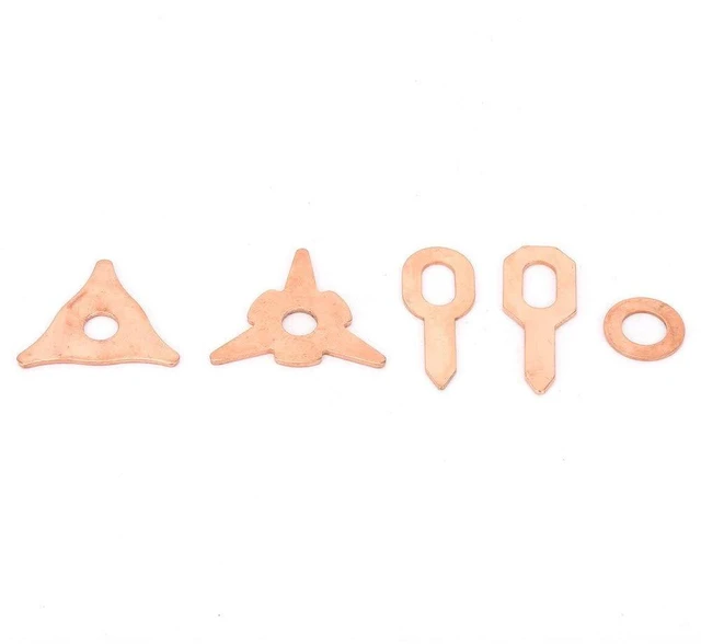 Alt view image 6 of 7 - 110pcs Dent Pulling Puller Rings,Triangle OT Round for Automotive Sheet Metal Welding Repair Tool Set, Triangular/New Triangular/Round Soldering/Ordinary/Thickened OT Piece