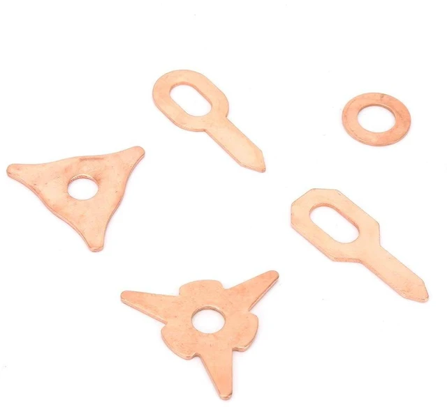 Alt view image 7 of 7 - 110pcs Dent Pulling Puller Rings,Triangle OT Round for Automotive Sheet Metal Welding Repair Tool Set, Triangular/New Triangular/Round Soldering/Ordinary/Thickened OT Piece
