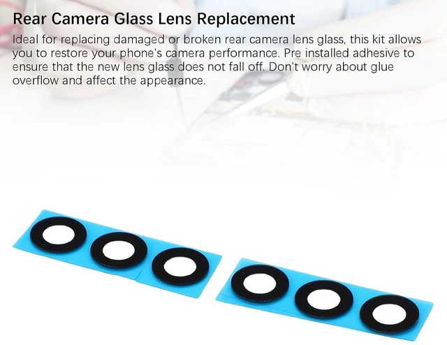 Alt view image 4 of 7 - Z Fold 5 5G F946 Rear Camera Lens Glass Replacement, Premium Glass with Pre Installed Adhesive, Repair Tools for Phone Camera Lens, Ideal for Damaged or Broken