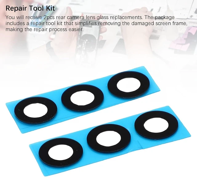 Alt view image 5 of 7 - Z Fold 5 5G F946 Rear Camera Lens Glass Replacement, Premium Glass with Pre Installed Adhesive, Repair Tools for Phone Camera Lens, Ideal for Damaged or Broken