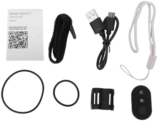 Alt view image 2 of 7 - Wireless Camera Remote Control, Portable BT Camera Remote Rechargeable Sports Camera Controller with Wrist Strap and Mount, for GP 8 9 10 11 12 13 Series Action Cameras