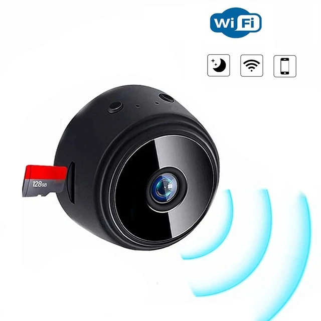 Alt view image 2 of 7 - Mini Camera, 1080P Security Camera with Night Mode Motion Detection, Magnetic Sports Camera with Built in Battery, for Pet Baby Elderly Nanny Outdoor (Black)