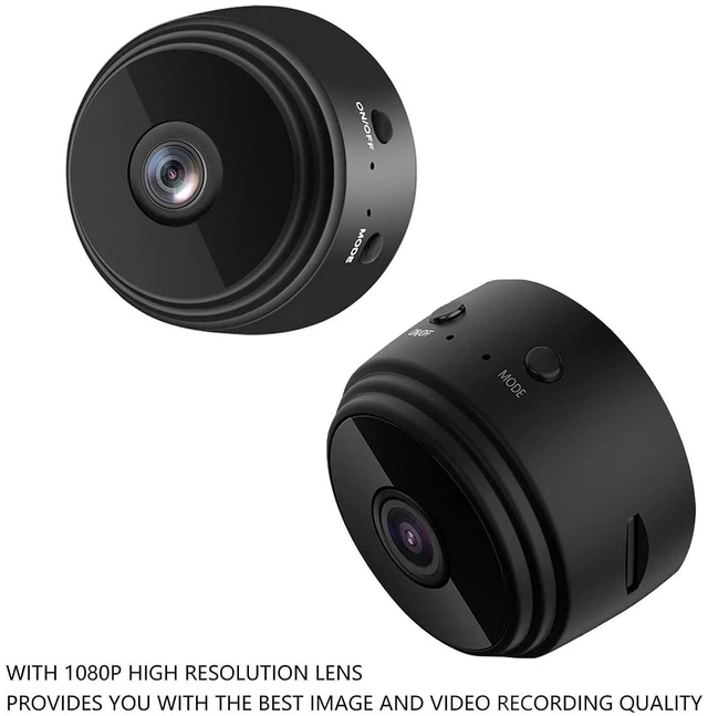 Alt view image 6 of 7 - Mini Camera, 1080P Security Camera with Night Mode Motion Detection, Magnetic Sports Camera with Built in Battery, for Pet Baby Elderly Nanny Outdoor (Black)