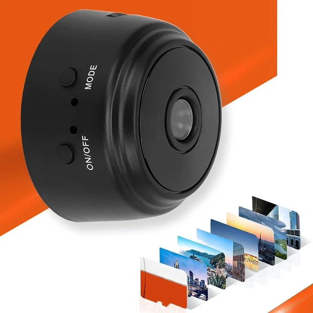 Alt view image 7 of 7 - Mini Camera, 1080P Security Camera with Night Mode Motion Detection, Magnetic Sports Camera with Built in Battery, for Pet Baby Elderly Nanny Outdoor (Black)