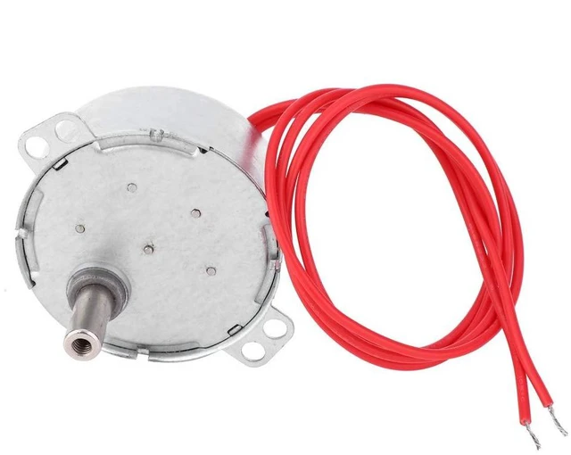 Alt view image 7 of 7 - Synchronous motor, AC 12V 4W Reversible synchronous motor 5-6 RPM CCW/CW with cable, Low noise, low power, A great motor to make by hand, model, school project
