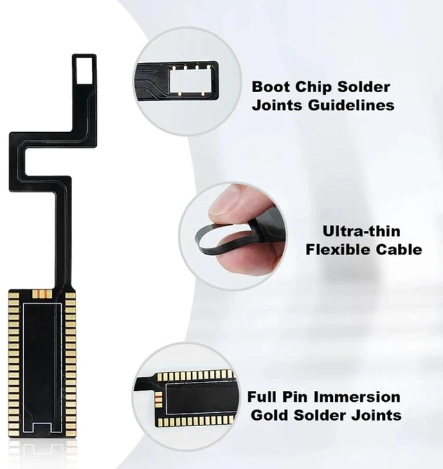 Alt view image 2 of 7 - for Pi Picoboot FPC Cable, FPC Cable with 3 Silicone Thermal Pads, Pi Gaming Compatibility, with Bendable Tape, Data Stability