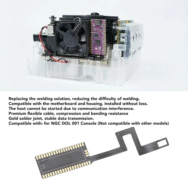Alt view image 7 of 7 - for Pi Picoboot FPC Cable, FPC Cable with 3 Silicone Thermal Pads, Pi Gaming Compatibility, with Bendable Tape, Data Stability
