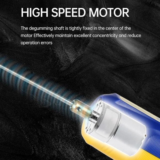 Alt view image 3 of 7 - Glue Remover, Electric Mobile Phone Screen Repair Tool with 6 Needle Tips, 3 Speeds, Green LED Light, for Degumming, Grinding, Polishing, Rechargeable Handle (IR10 Glue Remover)