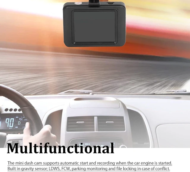 Alt view image 6 of 7 - Dash Cam, 1080P Full Smart Dash Camera Dash Cam Front Rear Camera with Motion Detection, Loop Recording, G Sensor, Parking Mode, Dashboard Camera