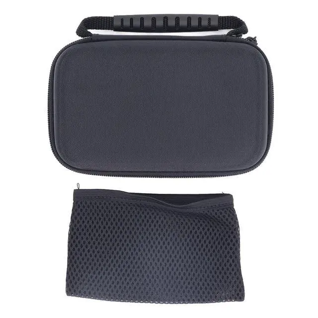 Alt view image 7 of 7 - Black Transport Nylon for 3DS 2DS XL, Shell Hard Protector of a Portable Game Console with Locations to Store Games