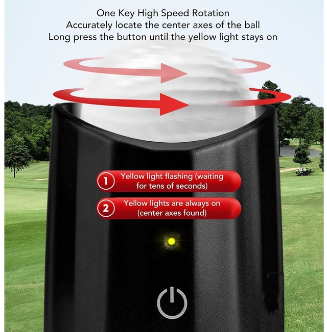 Alt view image 2 of 7 - Electronic Ball Liner Golf Ball Balancer 10000 RPM High Speed Accurate Marking Tool with PP Material for Golf Ball Alignment