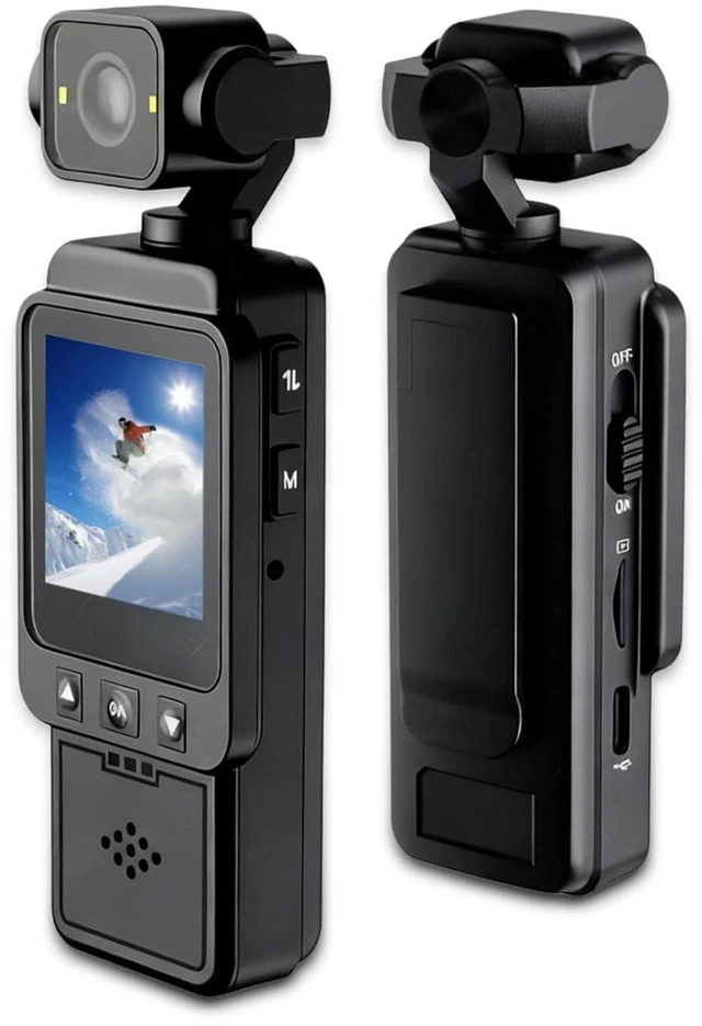 Main image of 1080P Vlogging Camera, Multi Axis Smart Stabilization Handheld Action Camera, 270° +180° Rotatable Pocke t Camcorder for Filming Travel Vlog Video