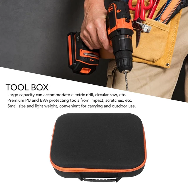 Alt view image 2 of 7 - Large Capacity Tool Case with Mesh Pocket Premium PU and EVA Material Suitable for Round Saw Cutter, Electric Drill Design, Portable and Easy to Carry (Long)