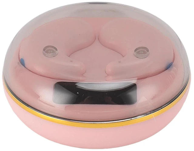 Alt view image 4 of 7 - Mini Bluetooth Earbuds, in Ear Stereo Earphones with Digital Display Charging Case, Mini for Sleep Work Music (Rose)