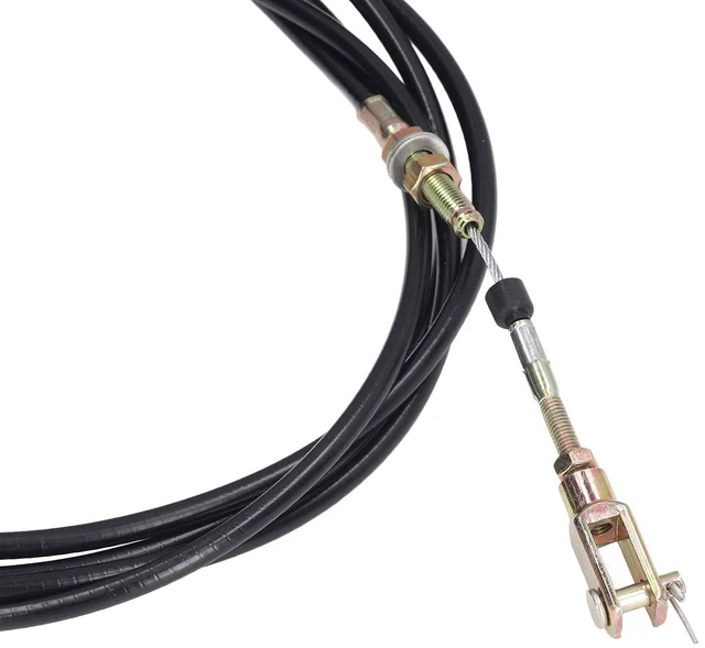 Alt view image 6 of 7 - Excavator Manual Throttle Cable, 3.5M Universal Throttle Cable Replacement Excavator Motor Control Cable, Stainless Steel Joint PU Tube for Motor Control Heavy Equipment Parts