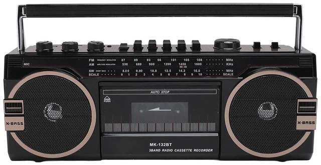 Main image of Portable Cassette Player, Retro Blueooth, AM FM SW Radio Stereo Cassette Tape Player with Big Speaker and Earphone Jack, USB Port, Aux in Tape Recorder (US Plug)